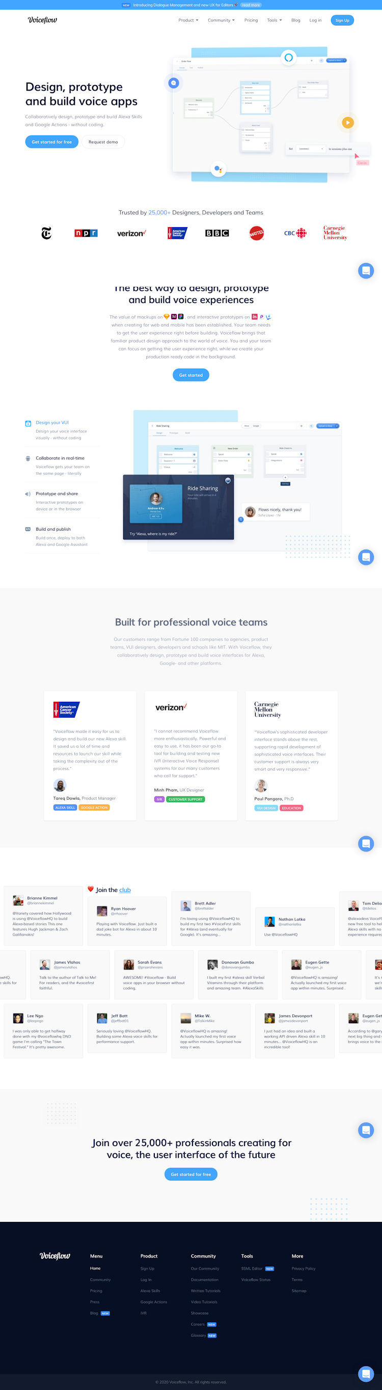 Getvoiceflow  Landing Page Design