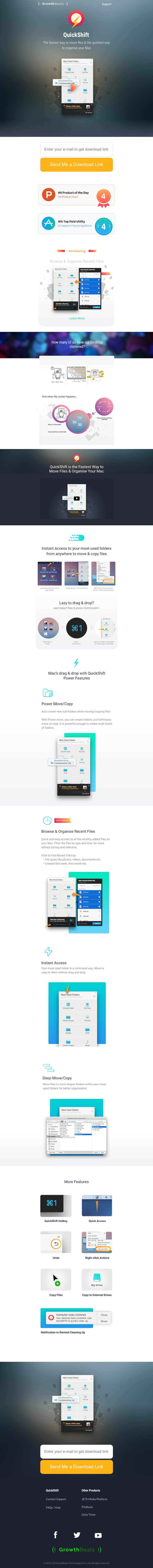 Growthbeats  Landing Page Design