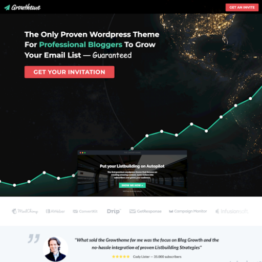 Growtheme  Landing Page Design