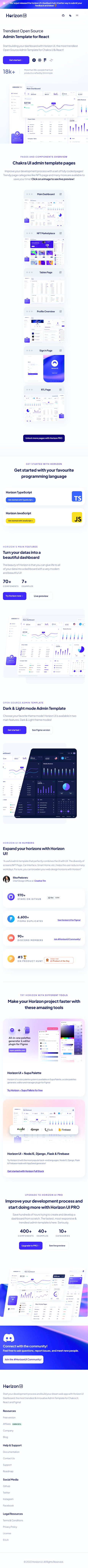 Horizon UI  Landing Page Design