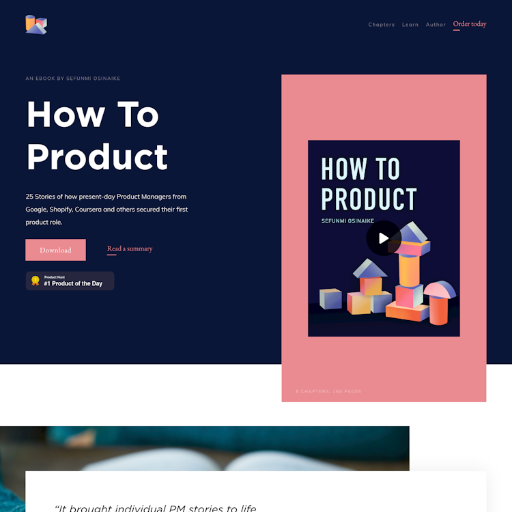 HowtoProduct  Landing Page Design