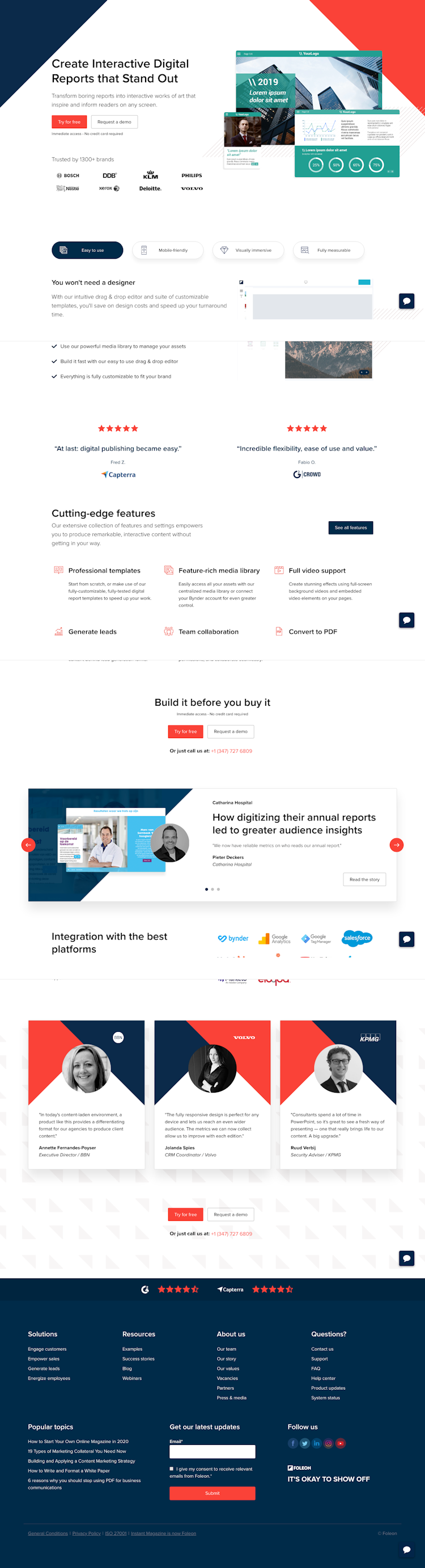 Instantmagazine  Landing Page Design