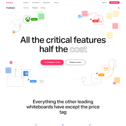 InVision  Landing Page Design