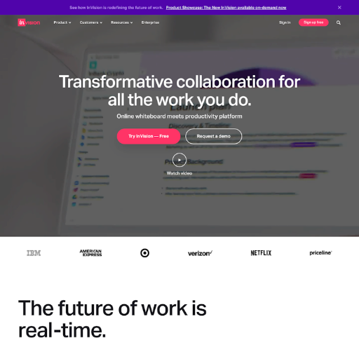 Invisionapp  Landing Page Design