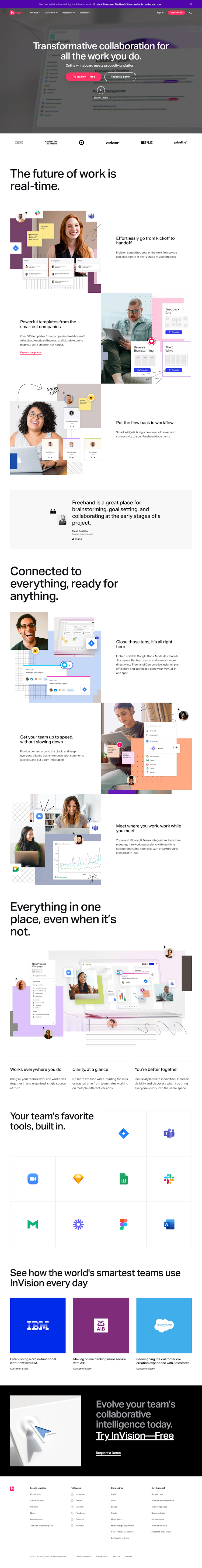 Invisionapp  Landing Page Design