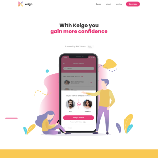 Keigo  Landing Page Design