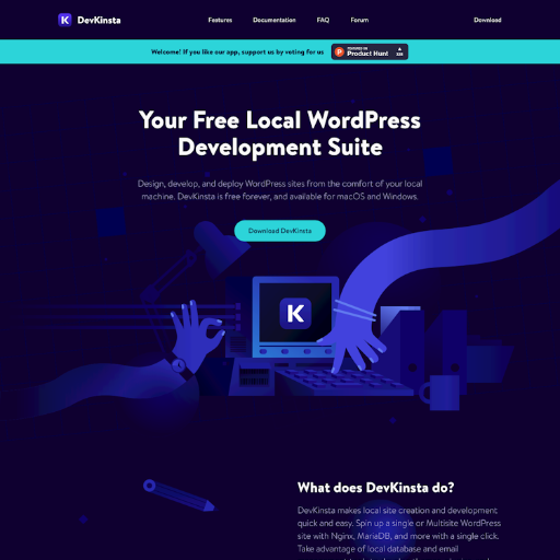 Kinsta  Landing Page Design