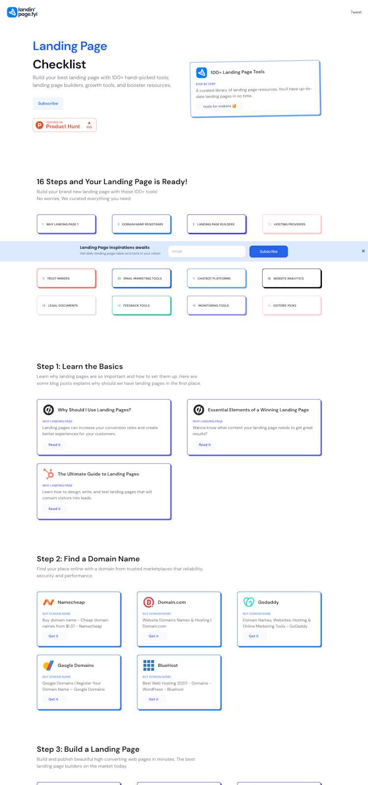 Landingpage.fyi  Landing Page Design