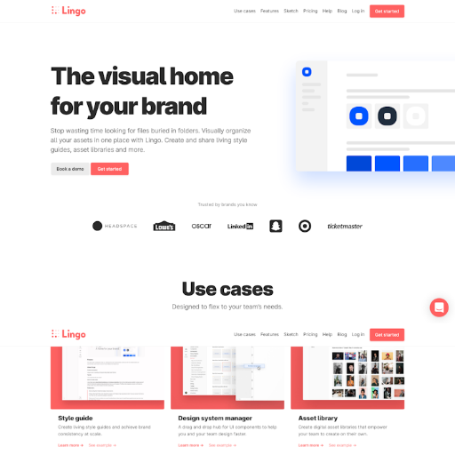 Lingo  Landing Page Design