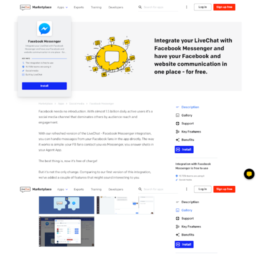 Livechat  Landing Page Design