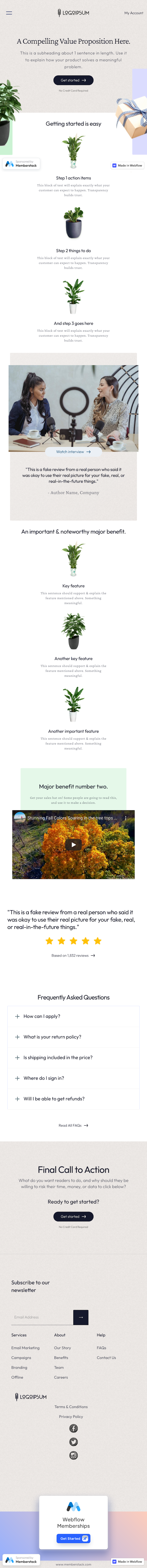 local-membership-template.webflow  Landing Page Design