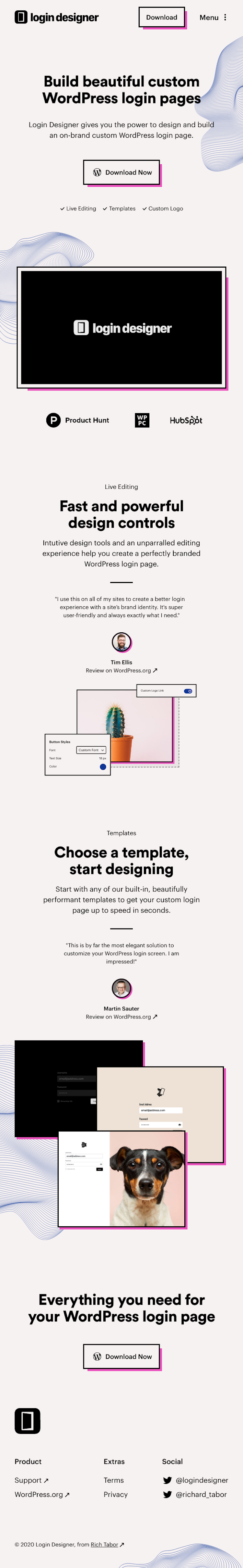 Logindesigner  Landing Page Design