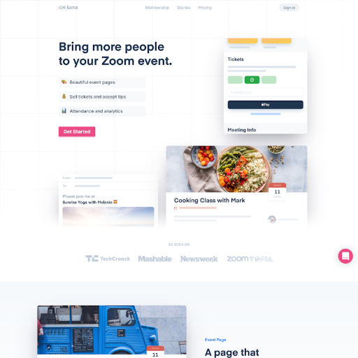 Lu  Landing Page Design