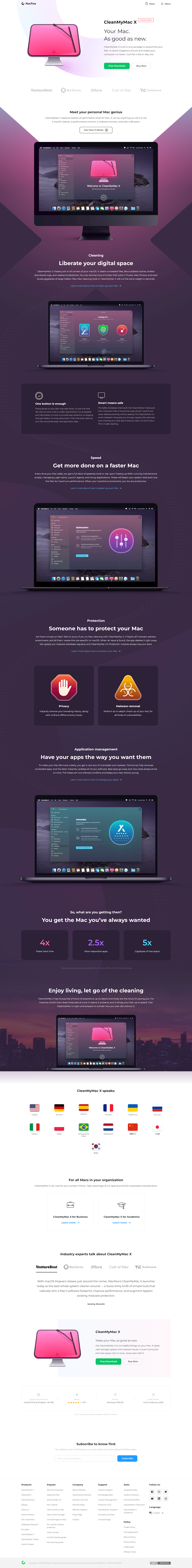 Macpaw  Landing Page Design