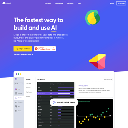 Mage  Landing Page Design