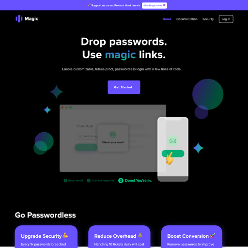 Magic  Landing Page Design