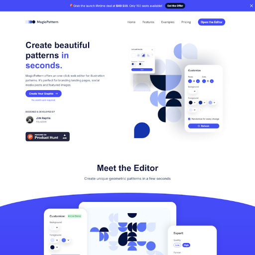 Magicpattern  Landing Page Design