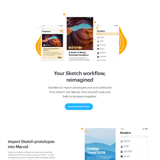 Marvel  Landing Page Design