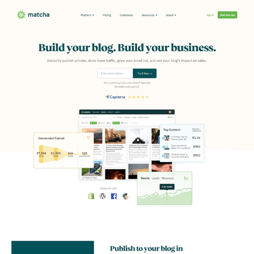 Matcha  Landing Page Design