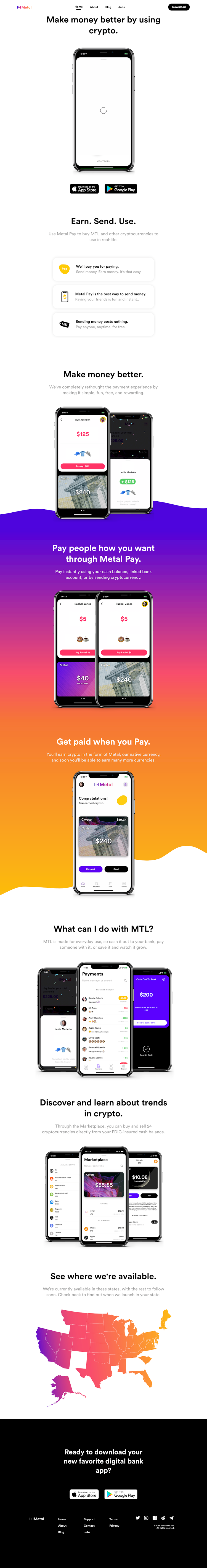 Metalpay  Landing Page Design