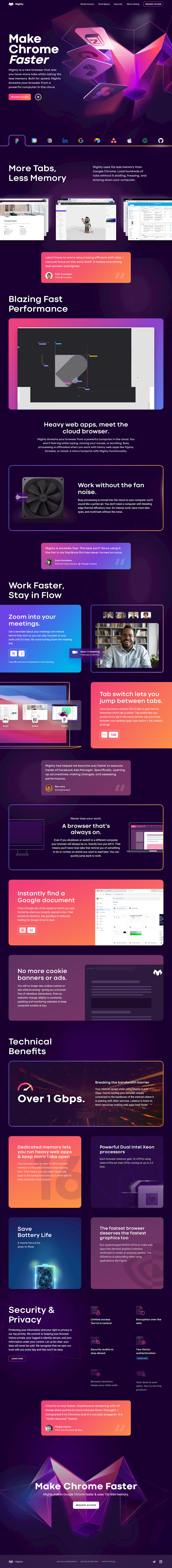 Mightyapp  Landing Page Design