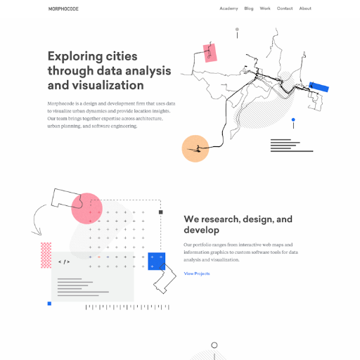 Morphocode  Landing Page Design