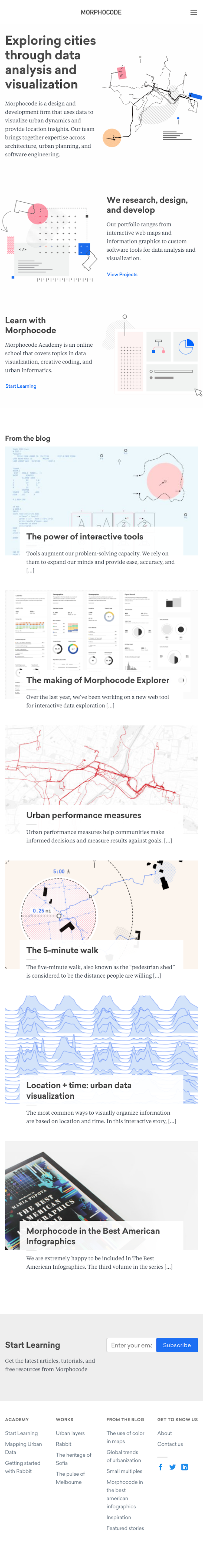 Morphocode  Landing Page Design