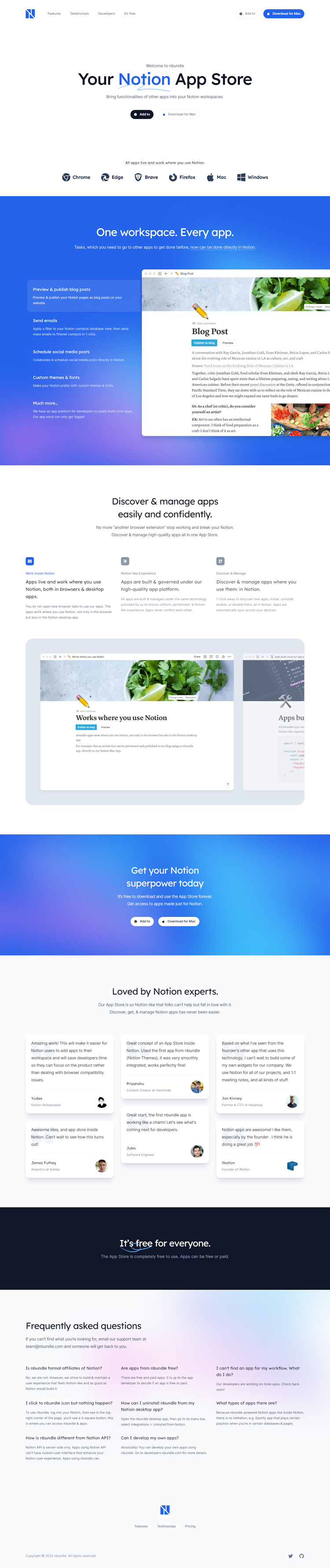 Nbundle  Landing Page Design