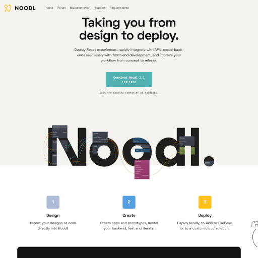 Noodl  Landing Page Design