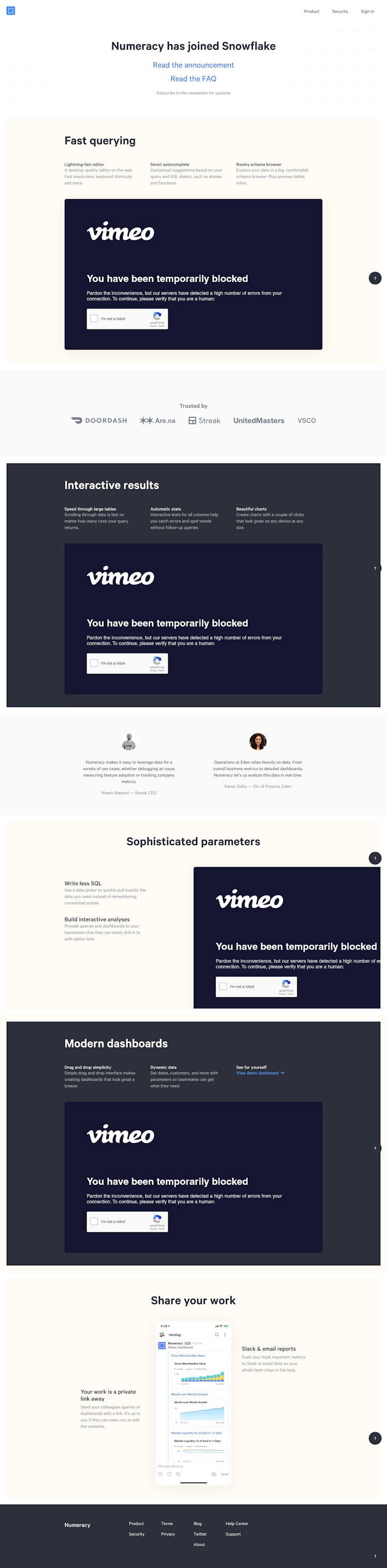 Numeracy  Landing Page Design