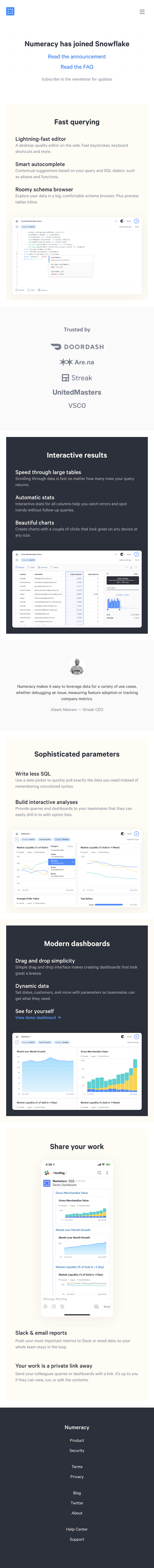 Numeracy  Landing Page Design