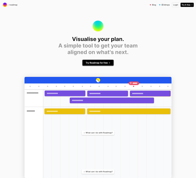 Onroadmap  Landing Page Design