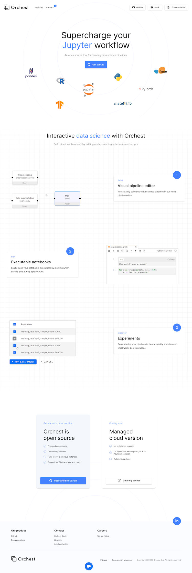 Orchest  Landing Page Design