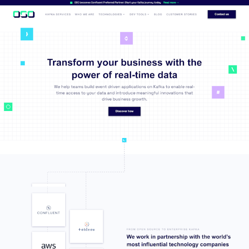 OSO  Landing Page Design