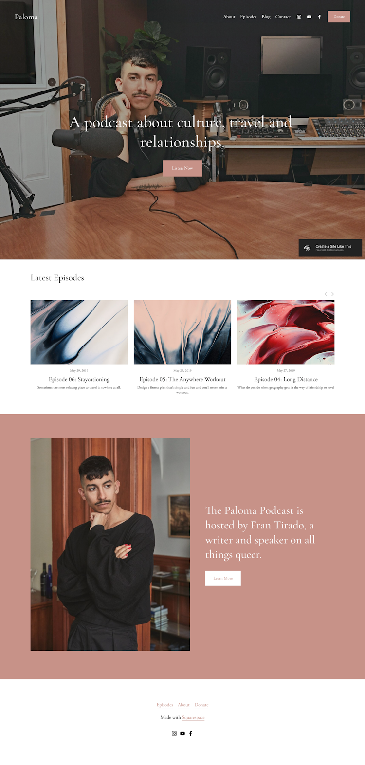 Paloma  Landing Page Design