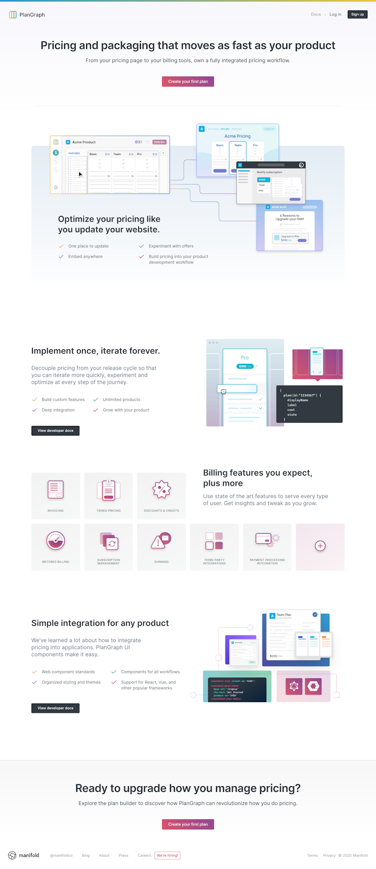 Plangraph  Landing Page Design