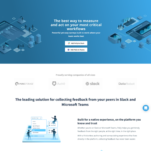 Polly  Landing Page Design