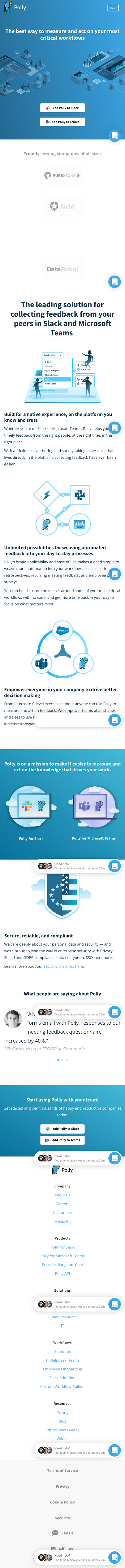 Polly  Landing Page Design