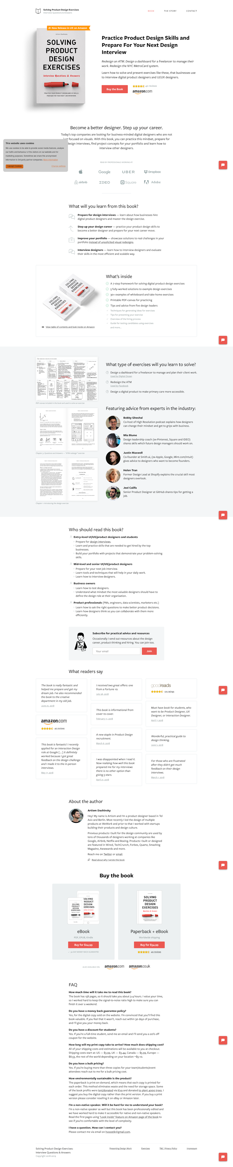 Productdesigninterview  Landing Page Design