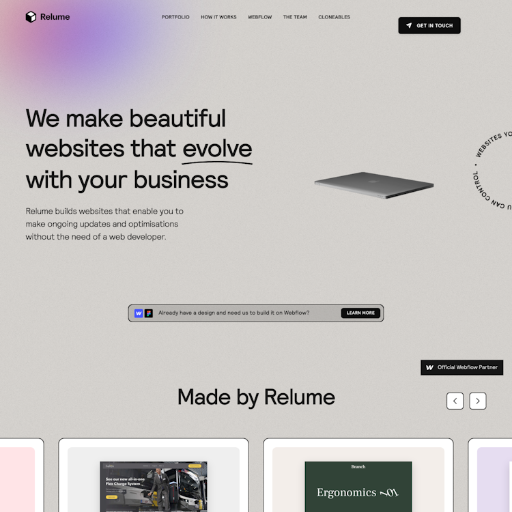 Relume  Landing Page Design