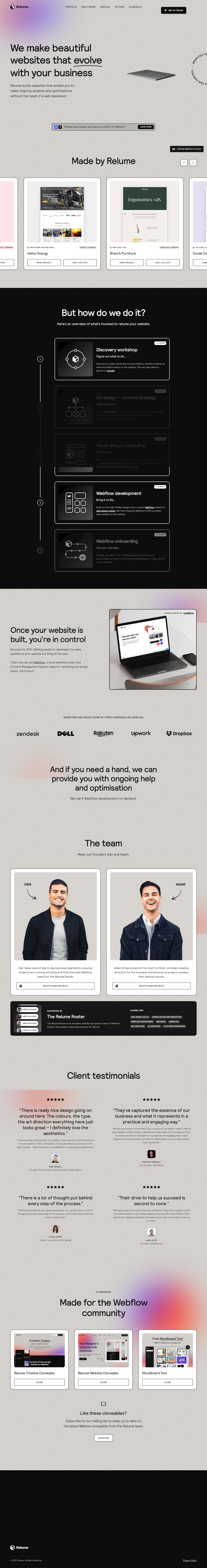 Relume  Landing Page Design