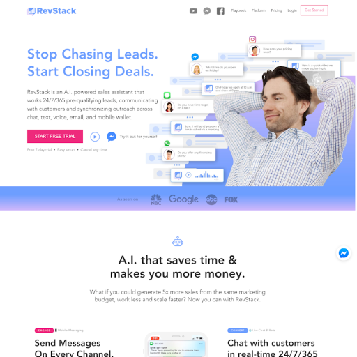 Revstack  Landing Page Design