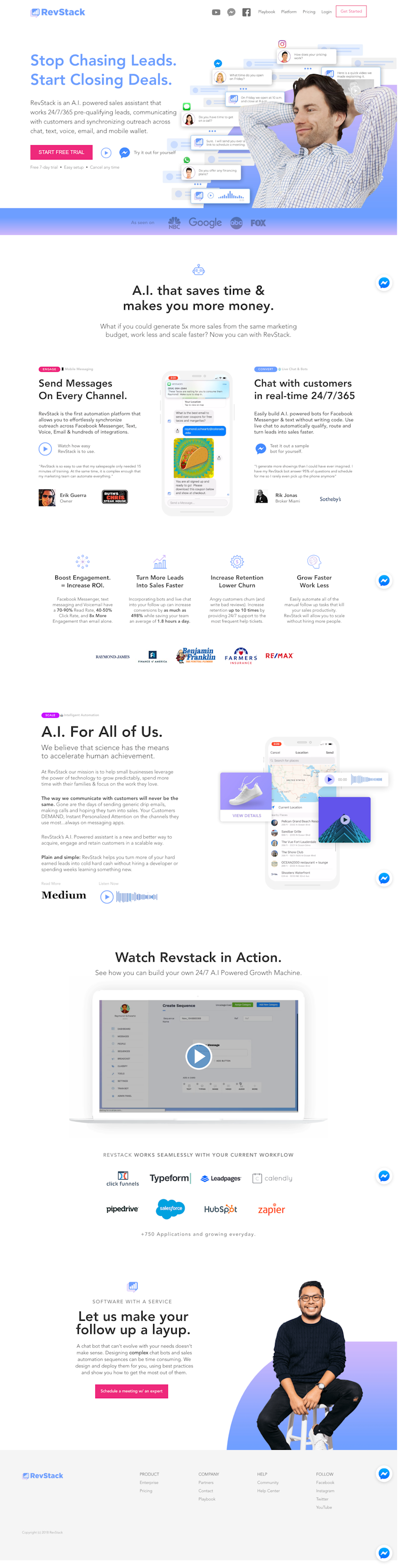 Revstack  Landing Page Design