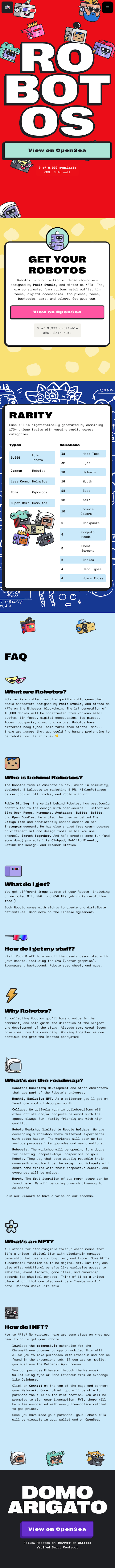 Robotos  Landing Page Design