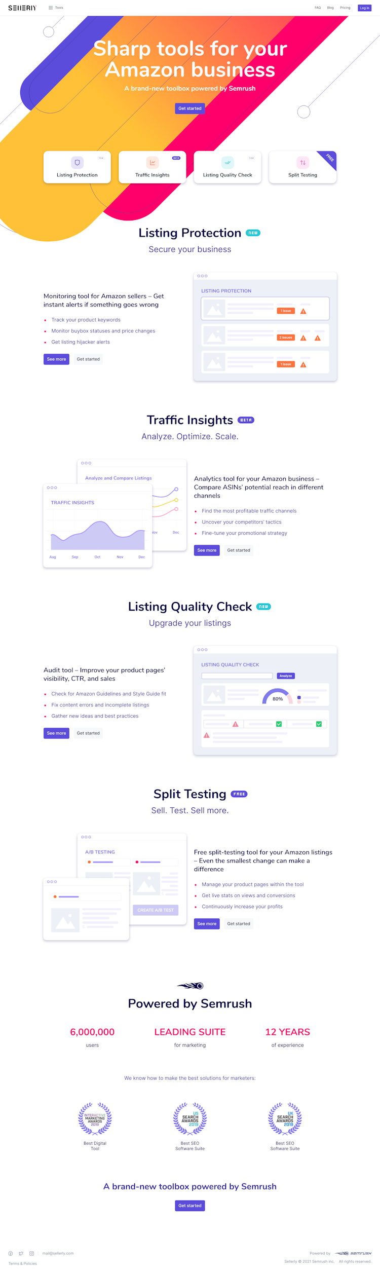 Sellerly  Landing Page Design