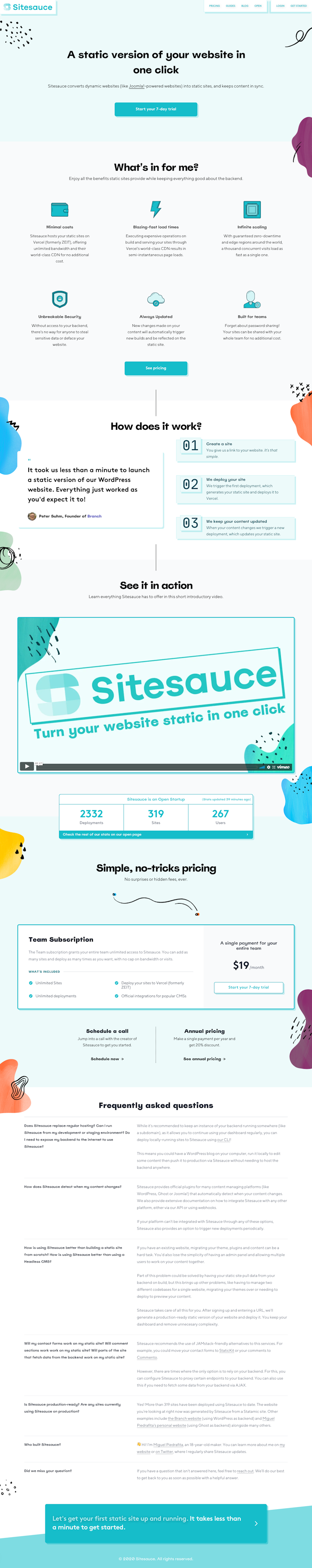 Sitesauce  Landing Page Design