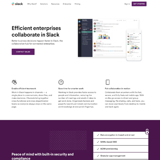 Slack  Landing Page Design