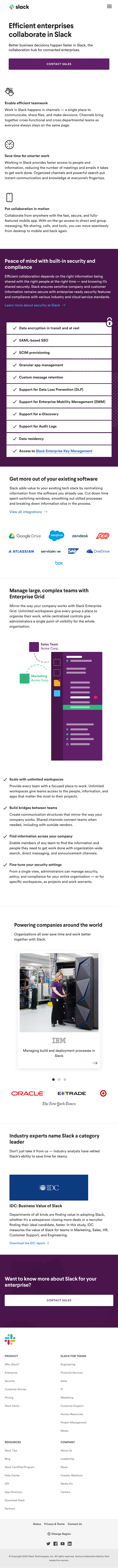 Slack  Landing Page Design