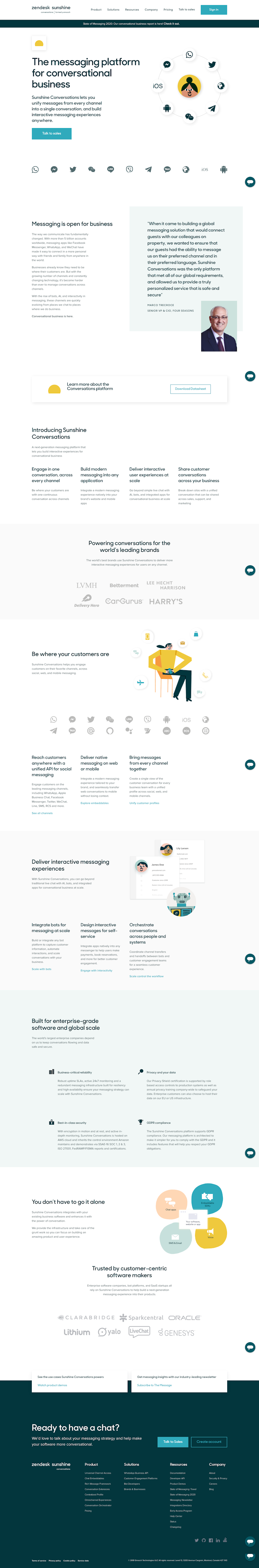 Smooch  Landing Page Design