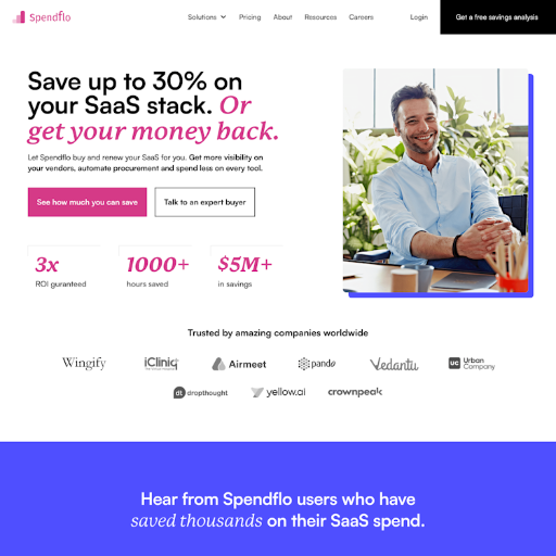 Spendflo  Landing Page Design